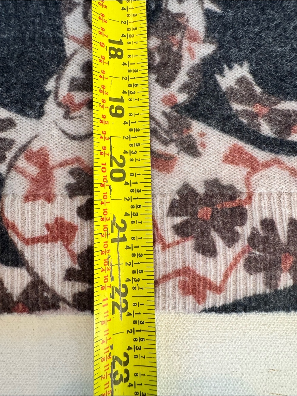 Anthropologie Pilcro Alani Tiger Leopard Cashmere Sweater Mock Neck Oversized L - Picture 12 of 12